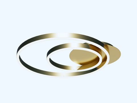 吸顶灯 金属吸顶灯su模型