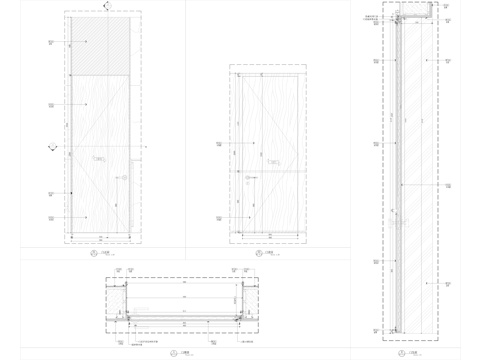 木门节点cad施工图
