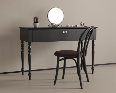  法式复古梳妆台3d模型 