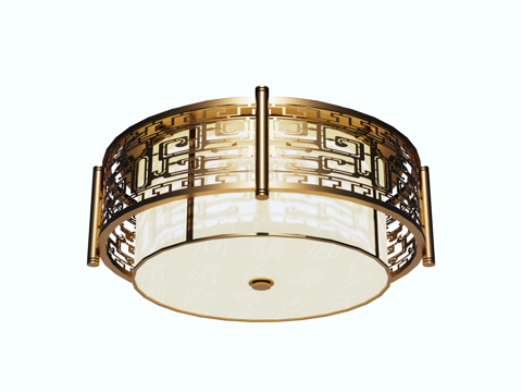 吸顶灯 金属吸顶灯su模型