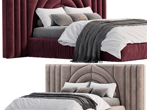  奢华系列 Mirella 床3d模型 