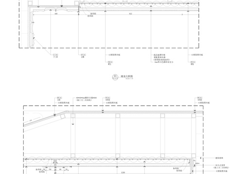 超薄灯箱节点cad施工图