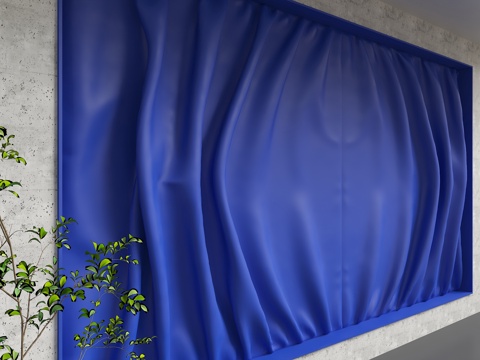  现代背景墙3d模型 