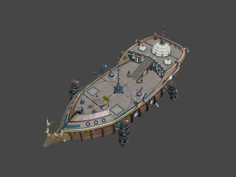  极地航空一号3d模型 