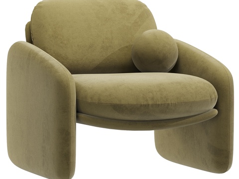  单人沙发3d模型 