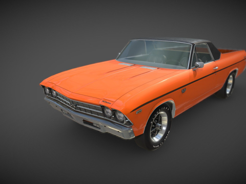  年雪佛兰埃尔卡米诺3d模型 