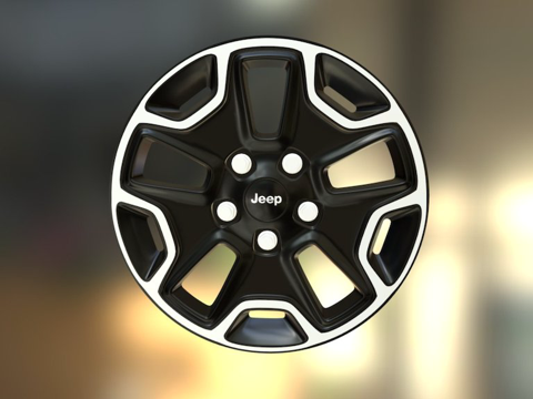  Chris Plush的吉普轮毂教程 - 成果3d模型 