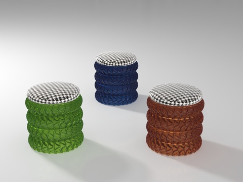  现代凳子3d模型 