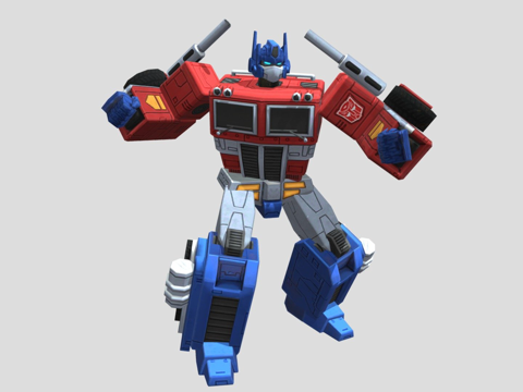  变形金刚地球战争 擎天柱3d模型 