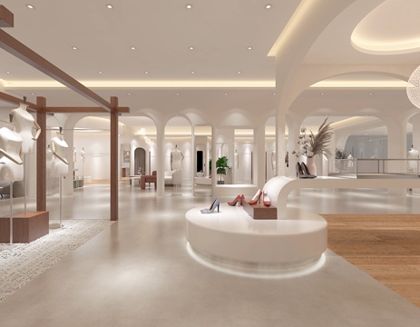 高档男装女装服装店 最新全套 效果图 施工图设计cad施工图