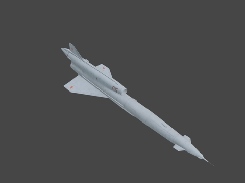  图波列夫 Tu-141 雨燕 - 侦察无人机3d模型 