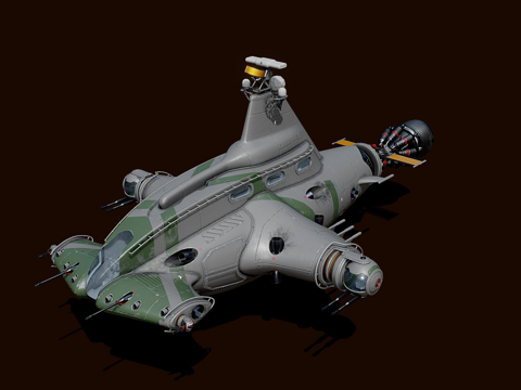  锤头太空战斗机3d模型 