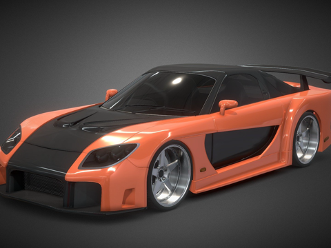  改装日本运动汽车3d模型 