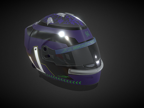  F1头盔 周冠宇 243d模型 