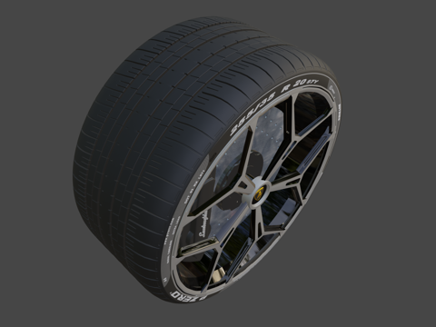  车轮 - 兰博基尼 Revuelto - SDC3d模型 
