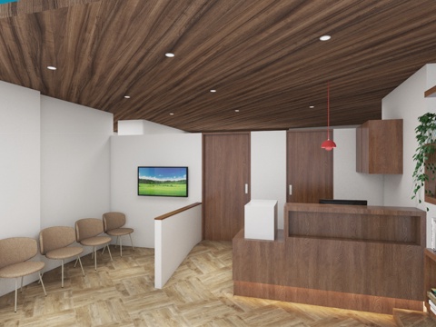  服务台 诊所前台 牙科诊所 口腔医院3d模型 