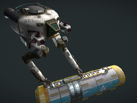  太空船EAV2=螃蟹=3d模型 