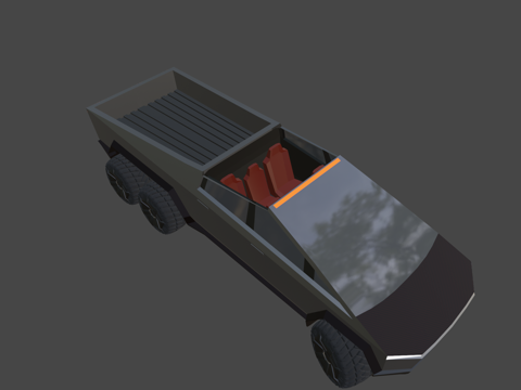  特斯拉赛博卡车 6x6 撒哈拉运动 SDC3d模型 