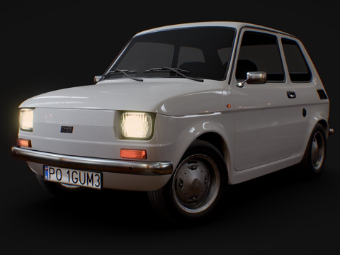  波兰菲亚特（菲亚特126p）3d模型 