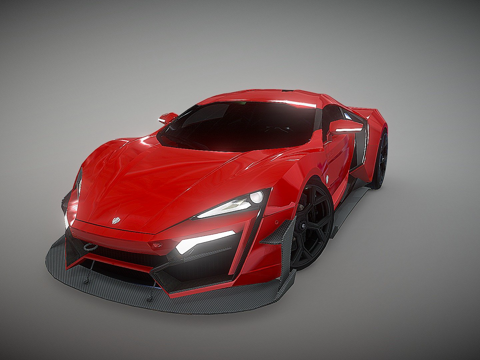  狼崽超跑 - 20163d模型 