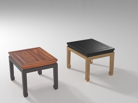  现代凳子3d模型 