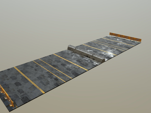  道路瓦片3d模型 