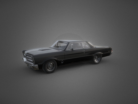  庞蒂克 GTO 肌肉车 - 电影级展示3d模型 