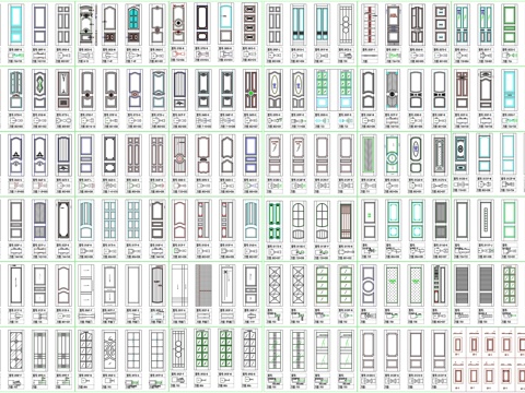 实木门结构门板抽面剖面做法工艺详图节点CAD素材图库cad施工图