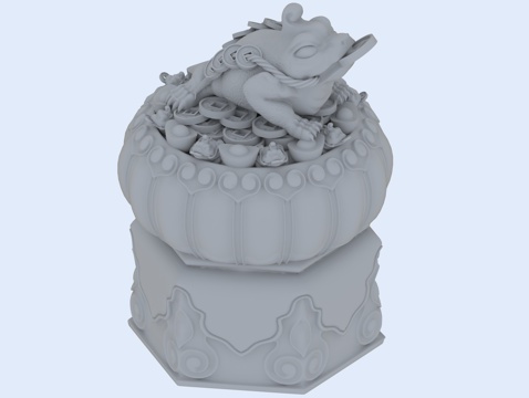  现代雕塑3d模型 