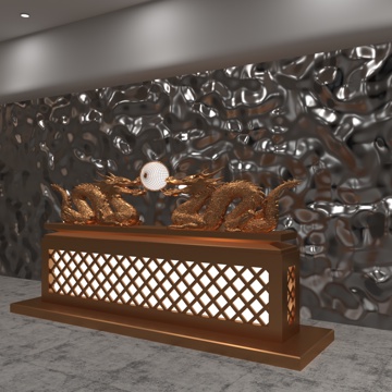  现代摆件3d模型 