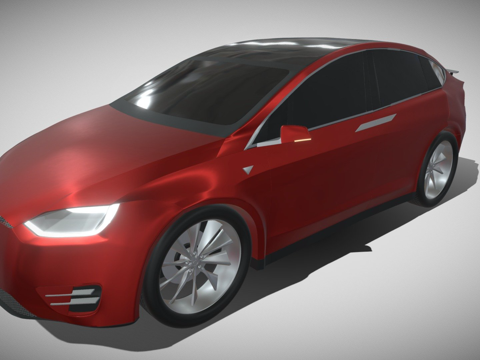  特斯拉 Model X3d模型 
