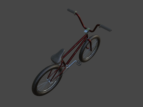  BMX自行车3d模型 