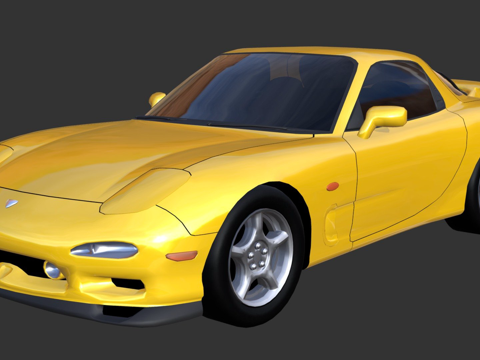  马自达RX7 FD3d模型 