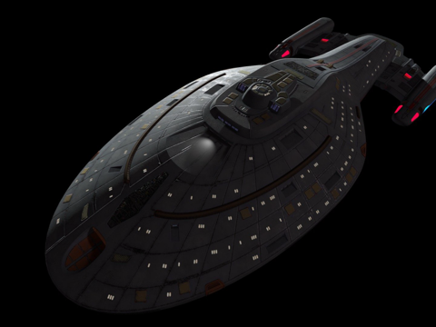  星际迷航 无畏级星舰3d模型 