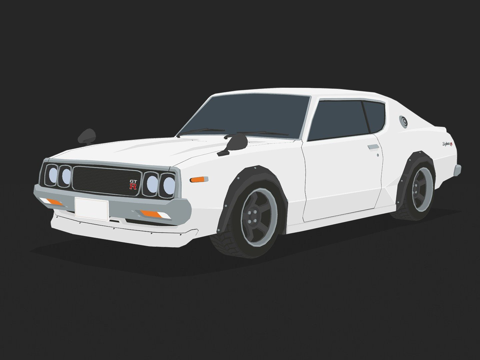  年代汽车（第一部分）3d模型 