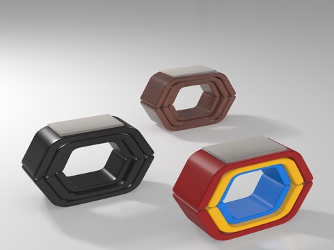  现代凳子3d模型 