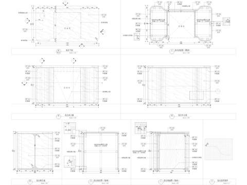 样板间岛台节点cad施工图