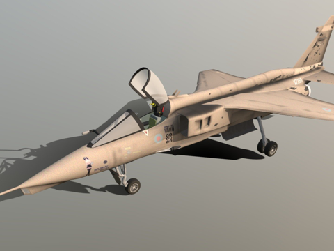  SEPECAT美洲虎3d模型 