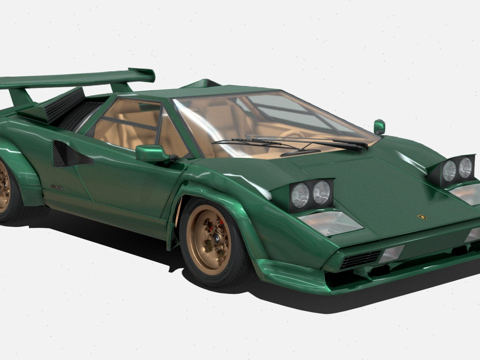  兰博基尼 Countach 5000QV3d模型 
