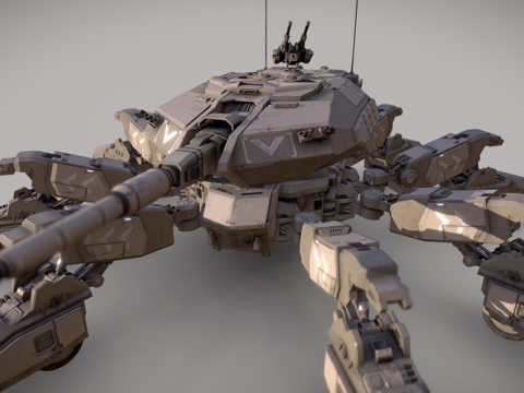  蜘蛛坦克A173d模型 