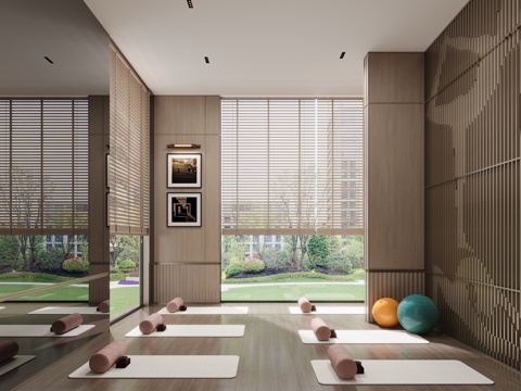  现代架空层3d模型 