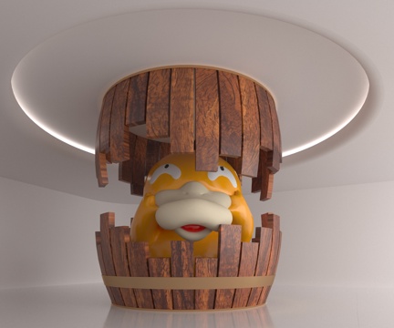  现代柱子3d模型 