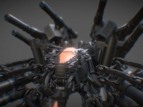  ZBrush 4R4如何使用插入网格绘制机甲.43d模型 