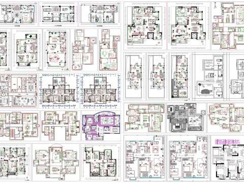 CAD户型优化家装户型图室内设计平面布置家具布局图CAD素材cad施工图