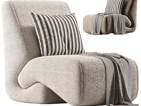  单人沙发3d模型 