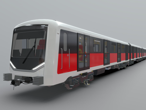  地铁概念列车 [高多边形]3d模型 