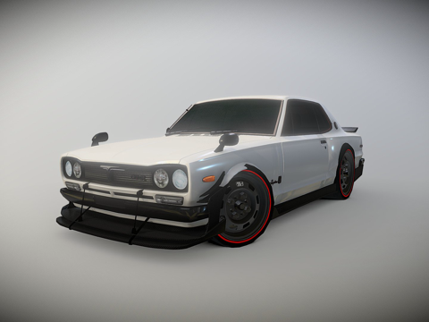  尼桑天际线 GTR 哈多苏卡3d模型 