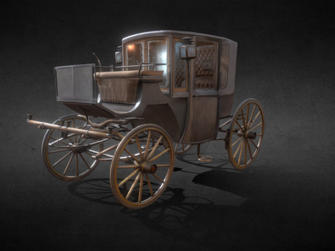  双布鲁厄姆马车扫描3d模型 