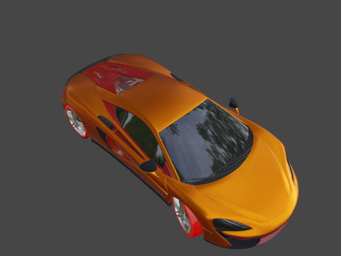  迈凯伦 570S 双门轿跑3d模型 