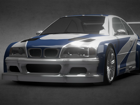  宝马 M3（极品飞车版本）3d模型 